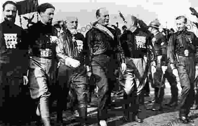 A Crowd Of Fascists Marching On Rome, With Mussolini Holding A Sword In His Hand. How To Marry Benito Mussolini