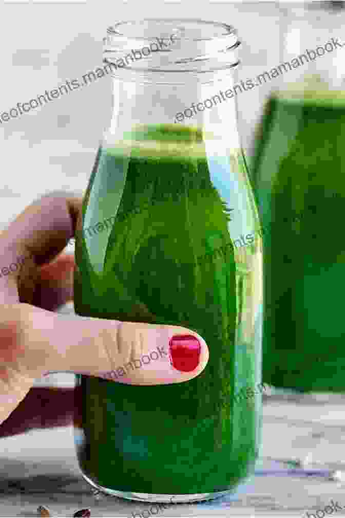 A Green Juice Made With Celery Juice, Cucumber, Parsley, And Lemon, Garnished With A Cucumber Slice And A Sprig Of Parsley Easy Celery Juice Recipes Melody Rogers