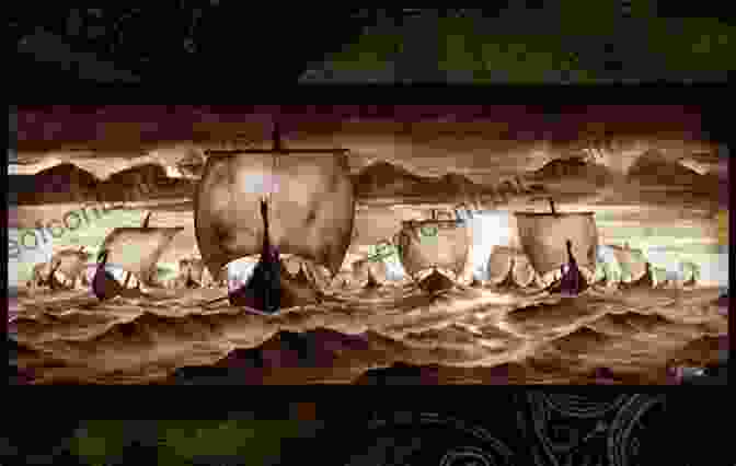 A Panoramic View Of A Viking Fleet Sailing Into The Horizon, The Sun Casting A Warm Glow On The Ships And The Surrounding Waters. Mordec S Quest (The Thrilling Adventures Of Mordec The Viking 2)