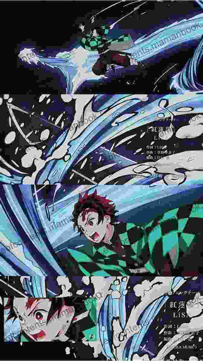 Tanjiro Performing The Breath Of Water Technique, Creating A Powerful Water Based Attack Demon Slayer: Kimetsu No Yaiba Vol 7: Trading Blows At Close Quarters